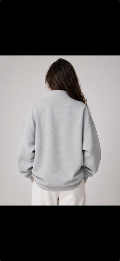 TENNESSEE Embroidered Oversized Mockneck Sweatshirt