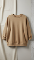 LA Embroidered Oversized Mockneck Sweatshirt
